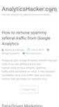 Mobile Screenshot of analyticshacker.com
